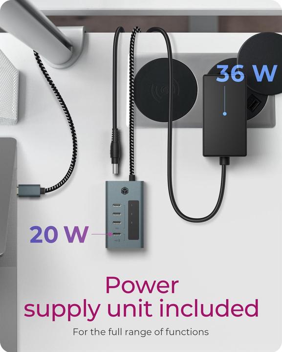 Produktbild Icy Box IB-HUB1454-C31 (USB-C, 4 Ports)