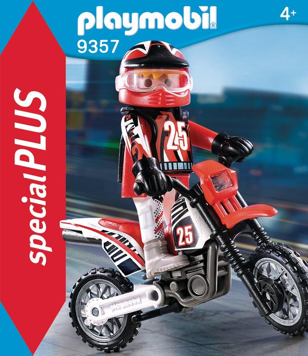 Produktbild Playmobil Motocross-Fahrer (9357, Playmobil Special Plus)