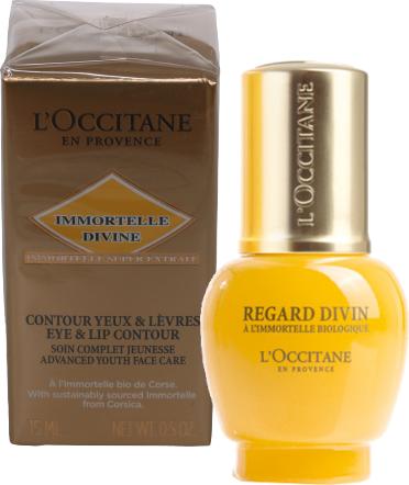 Produktbild L'Occitane Immortelle Divine Augen- und Lippenkonturenpflege (Fluid, 15 ml, Tag)