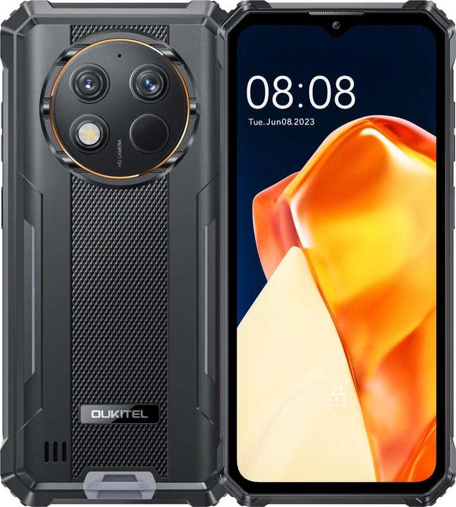 Actual product image Oukitel G1 Phone, 256GB/6GB, black (256 GB, Black, 6.52", 48 Mpx)