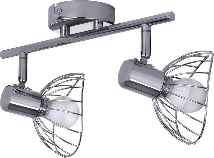 Productafbeelding Activejet GIZEL dubbele lubinis laikiklis wandlamp strip chroom E14 wandlamp skirta woonkamer (30.50 cm, Interieur)