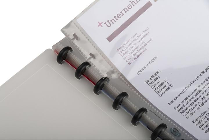 Actual product image Elba Vario-zipp ringband image profi kleurloos Transparent ring binder (A4, 1 x)