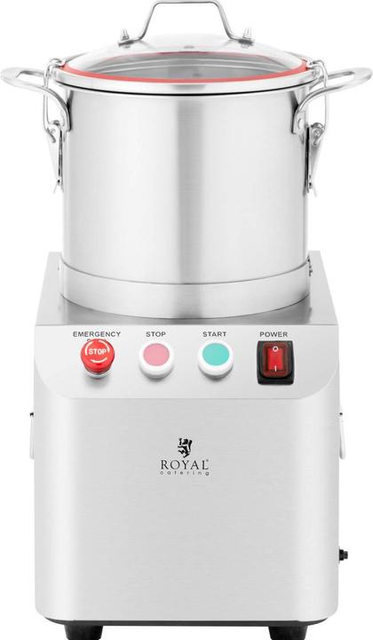 Produktbild Royal Catering Tischkutter Küchencutter Kutter Küchenmaschine 1400 U/min 6 L Edelstahl Gastro (550 W)