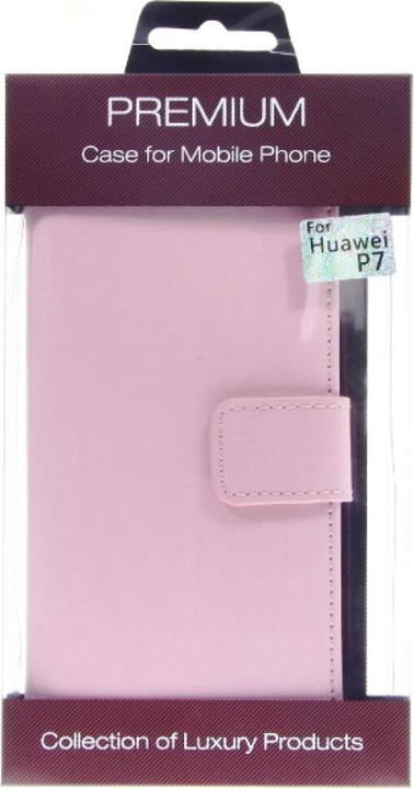 Image du produit OEM Slim étui en cuir Book pour Huawei P7 - rose 4250710554003 (Huawei Ascend P7)