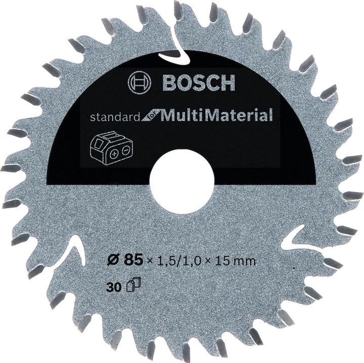 Bosch Professional Zubehör Lame de scie circulaire PRO Multi Material cordless, 85 x 1,5 x 15 mm