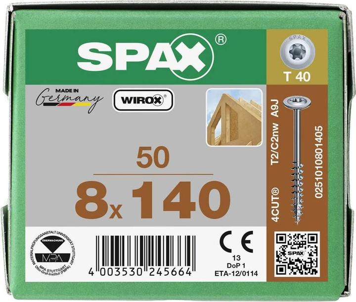 Actual product image Spax Wood construction screws (50 Screws per piece)