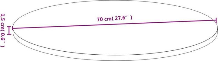 Immagine prodotto VidaXL Douglas (Ø 70 x 1,5 cm)
