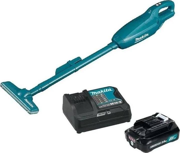 Actual product image Makita CL 106 FDZ 10.8V Li-ion battery hoover green solo incl. nozzles without battery & charger