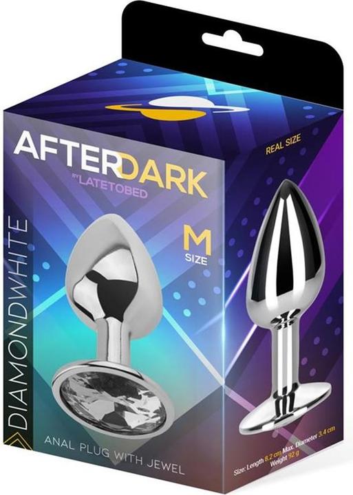 Actual product image AfterDark Fantasies Butt Plug "White Diamond" Medium