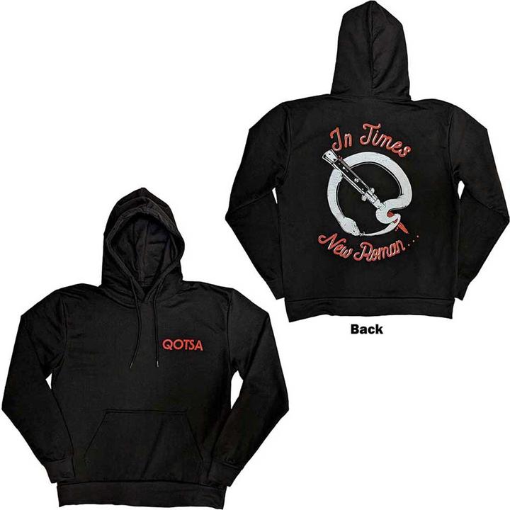 Queens Of The Stone Age Snake Logo Back Print (Hoodie)