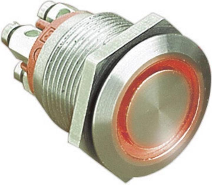 Actual product image Bulgin Switch,PB,vandal res,ring blue,IP66
