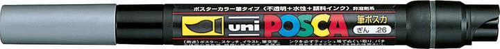 Actual product image Posca Brush tip marker (Silver, 10 mm, 1 x)