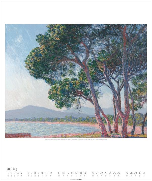 Produktbild Claude Monet Kalender 2026 (46 x 55 cm, Deutsch, Englisch)