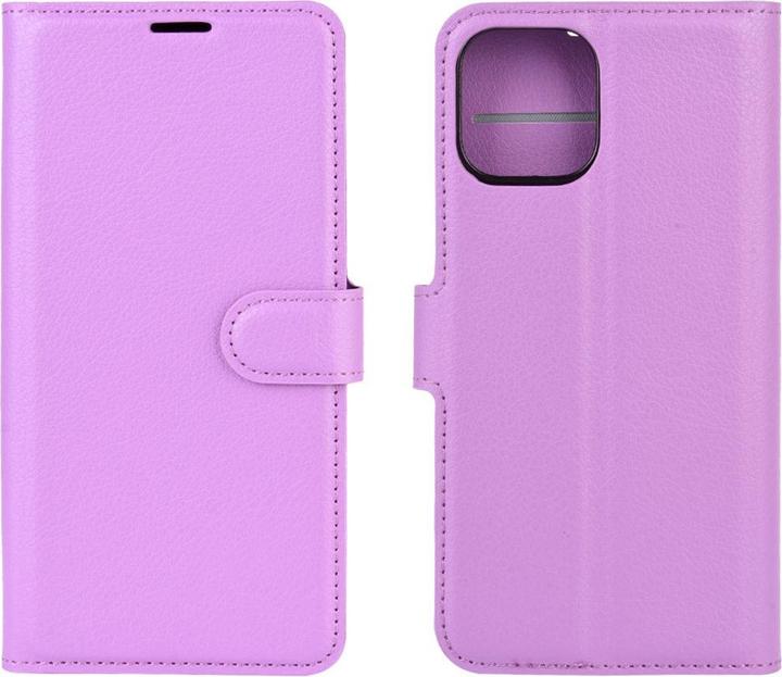 Cover-Discount iPhone 12 / 12 Pro - leather case cover purple (Apple iPhone 12, Apple iPhone 12 Pro)