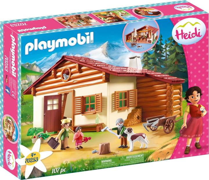 Playmobil Heidi and grandfather at the mountain hut (70253, Playmobil Heidi)