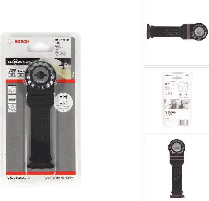 Produktbild Bosch Professional Zubehör HCS Tauchsägeblatt MAIZ 32 EPC Wood, 80 x 32 mm, 1er-Pack