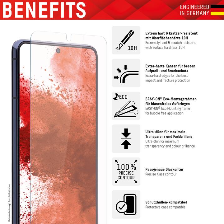 Productafbeelding Displex Real Glass, 2D Panzerglas (1 Stuk, Samsung Galaxy A14 5G)