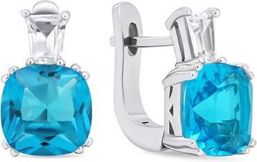 Actual product image Brilio Silver - Timeless silver earrings with zircons EA633WAQ