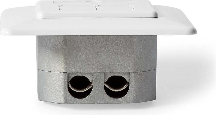 Produktbild Nedis Netzwerk-Wanddose | Unterputz | 2-Port port(s) | CAT7 | Gerade | Buchse | Vergoldet | PVC | El