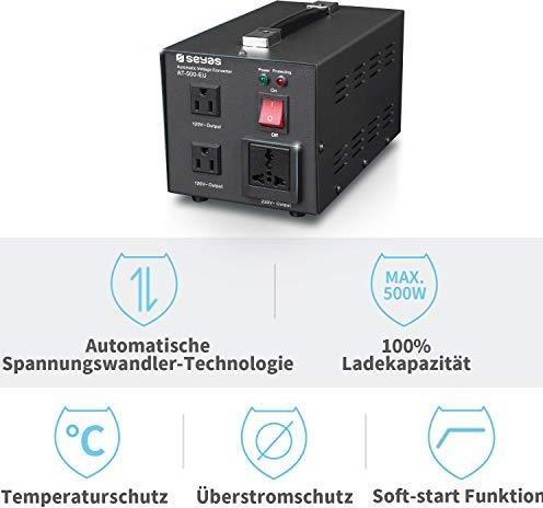 Actual product image Seyas Voltage transformer