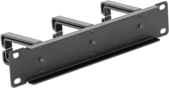 Produktbild Delock 25,40cm (10") Kabelmanagement-Panel schwarz