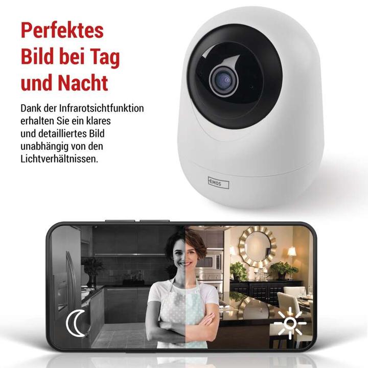 Produktbild Emos GoSmart Rotierende Überwachungskamera IP-220W mit WiFi (2560 x 1440 Pixels)