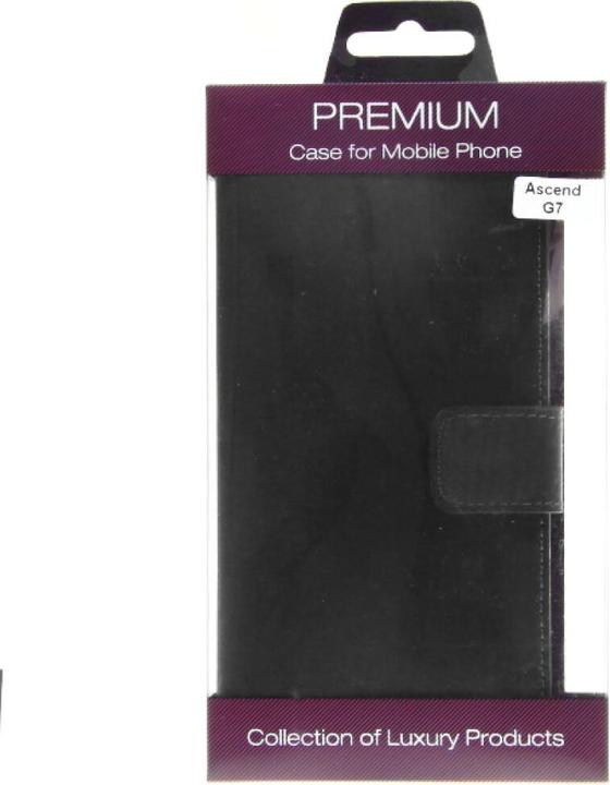 Immagine prodotto OEM Custodia a libro in pelle sottile per Huawei G7 - nero 4250710564347 (Huawei Ascend P7)
