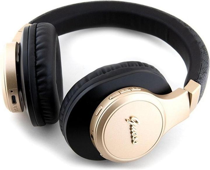 Image du produit Guess Wireless Leather Headphone with Metal Logo (ANC, 32 h, Sans fil)