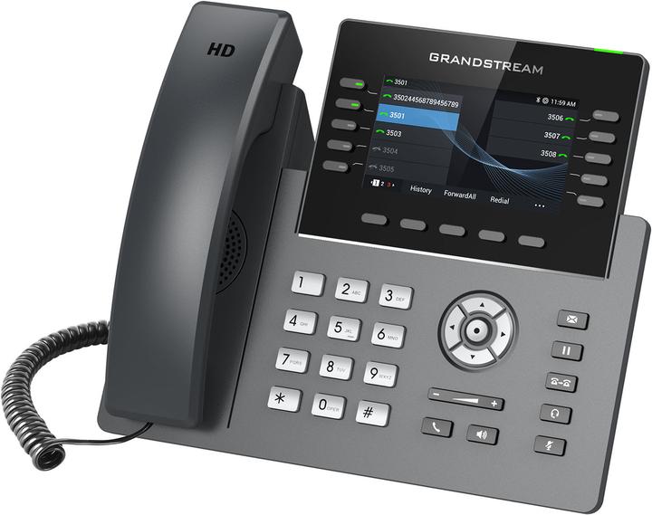 Actual product image Grandstream GRP2615, 10 line keys, 16 SIP, LCD TFT, RJ-9, USB, Bluetooth, Wi-Fi, PoE DC,.