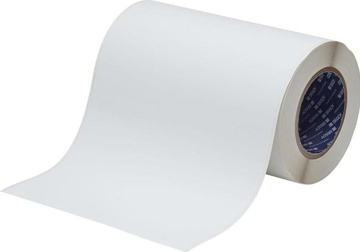 Image du produit Brady J50C-8000-2581, Vinyle, blanc, 203,20 mm x 30,48 m, amovible, en continu