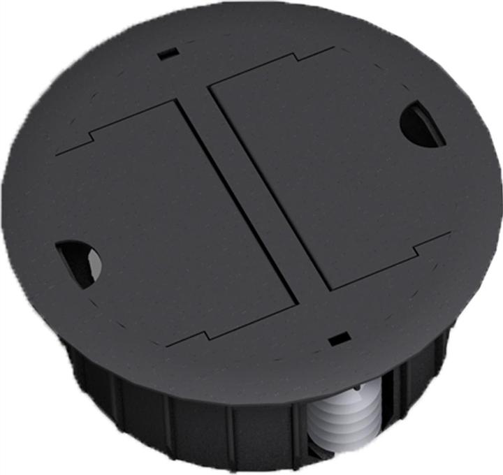 Produktbild Bachmann Exit Point schwarz RAL9005 Kabeldurchlass fur Hohlböden schwarz