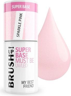 Brush up Brushup Super Base Must Be Uv Led Hybrid Nail Base My Best Friend Sparkle Pink 5g (My Best Friend Sparkle Pink)