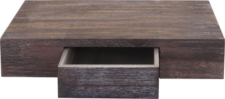 Produktbild Mendler Wandregal Oise, Regal Hängeregal mit Schublade, 40cm - braun shabby (40 x 25 x 8 cm)