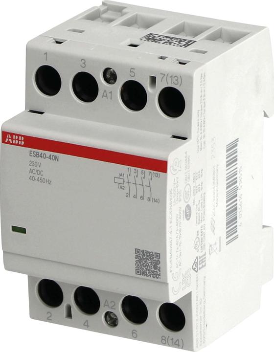Image du produit ABB ESB40-40N-06 Contacteur d'installation 4S/0Ö, 230 V AC/DC