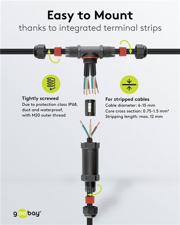 Actual product image Goobay Cable connector
