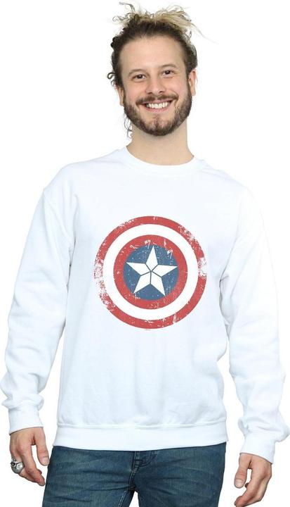 Immagine prodotto Captain America Civil War Distressed Shield Felpa Uomo (L)