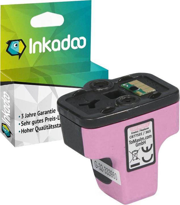 Actual product image Inkadoo Printer cartridges compatible with HP C8775EE / 363 Ink cartridge, light magenta Photomagenta (PM)