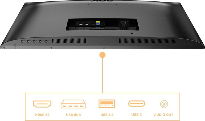 Image du produit AOC U27B3CF - Moniteur UHD 27 pouces, haut-parleur (3840 x 2160 pixels, 27")
