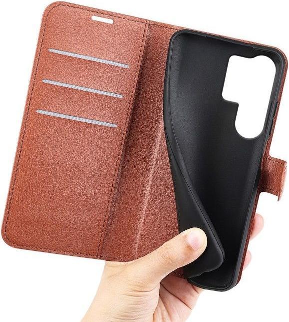 Produktbild MU Classic Litchi Leder Bookcover Series (Samsung Galaxy S25 Ultra)