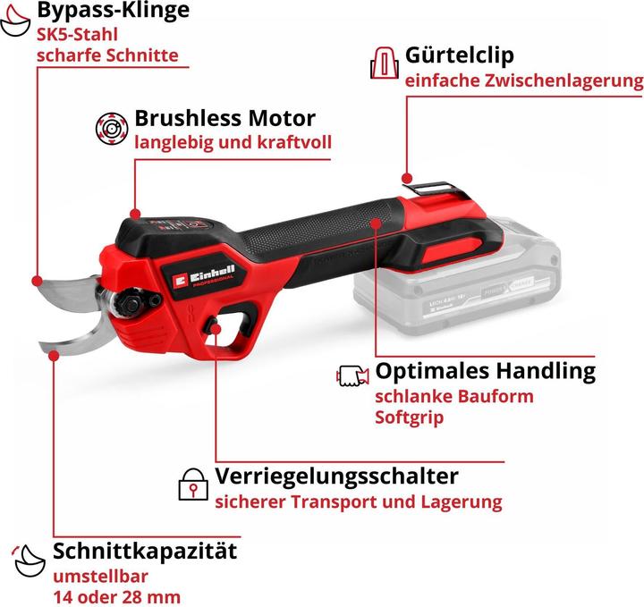 Produktbild Einhell Akku-Astschere GP-LS 18/28 Li BL-Solo