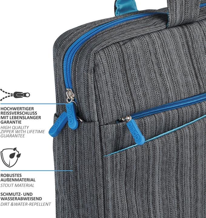 Actual product image Aplic Laptop bag, notebook bag with accessory compartments for laptops up to 17.3" (43.9cm) made of (17.30", Universal)