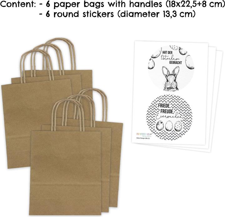 Produktbild Papierdrachen Ostertüten (Geschenktüte, 6 x)