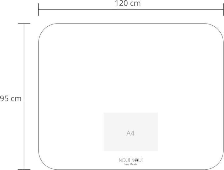 Immagine prodotto Noui Noui Tappeto di protezione per pavimenti Rosa Antico 120 x 95 cm