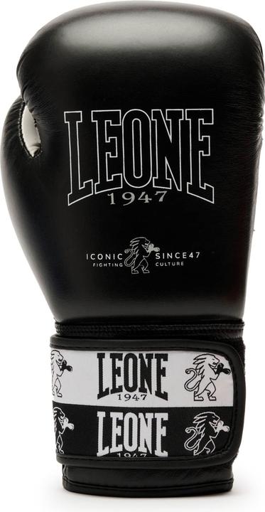 Produktbild Leone Iconic Boxhandschuhe Schwarz GN208 (14 OZ, One Size)