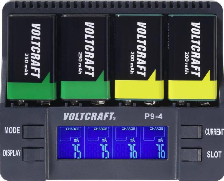 Produktbild Voltcraft P9-4 (1 Stk., 9V Block, Ladegerät ohne Akku)