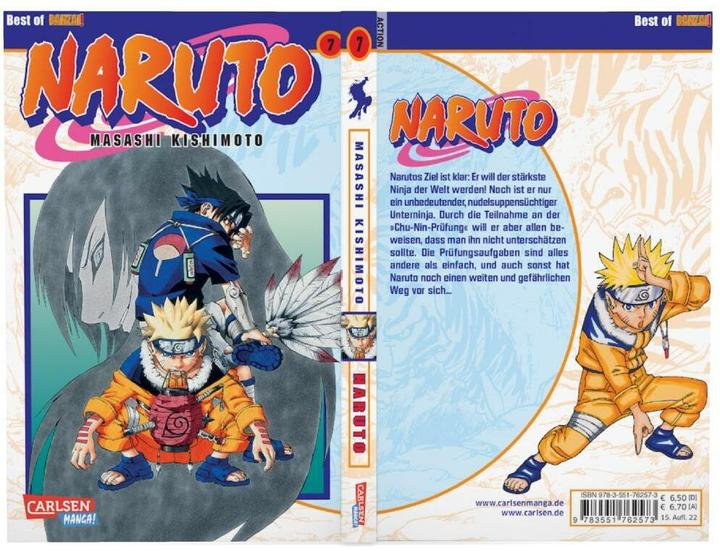 Actual product image Naruto, Band 7 (German, Masashi Kishimoto, 2005)