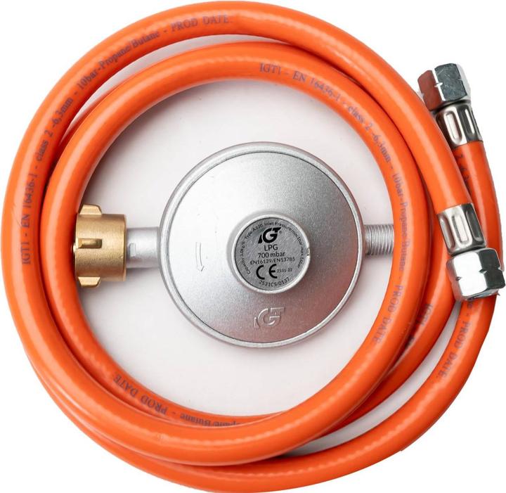 Produktbild Grafner 10kW Gasheizgebläse Gasheizer für Gasflasche Gasdruckregler Bauheizer 700mbar Gasheizgerät (15000 W)