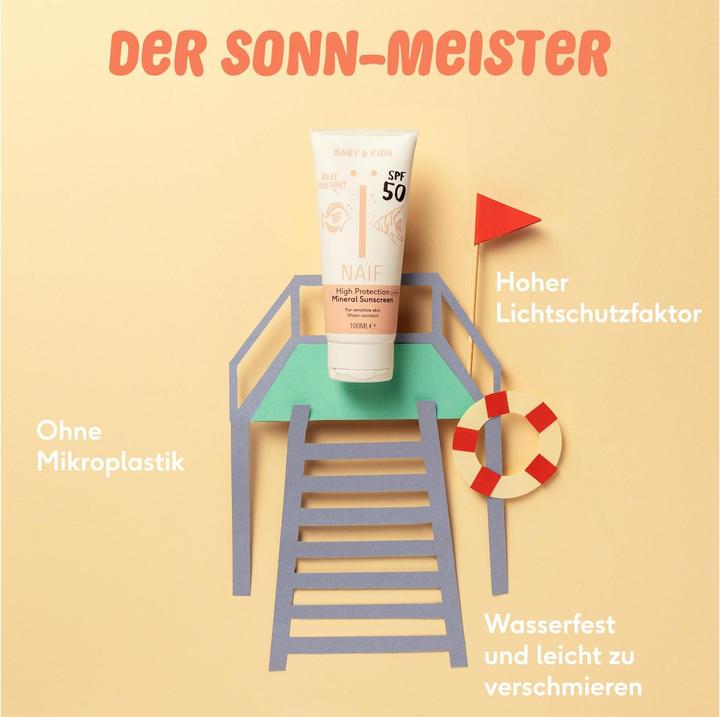 Produktbild Naïf Sonnencreme (Sonnencreme, SPF 50, 100 ml, 131 g)
