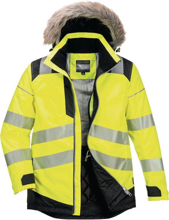 Portwest Parka d'hiver haute visibilité PW369 jaune/noir (4XL)