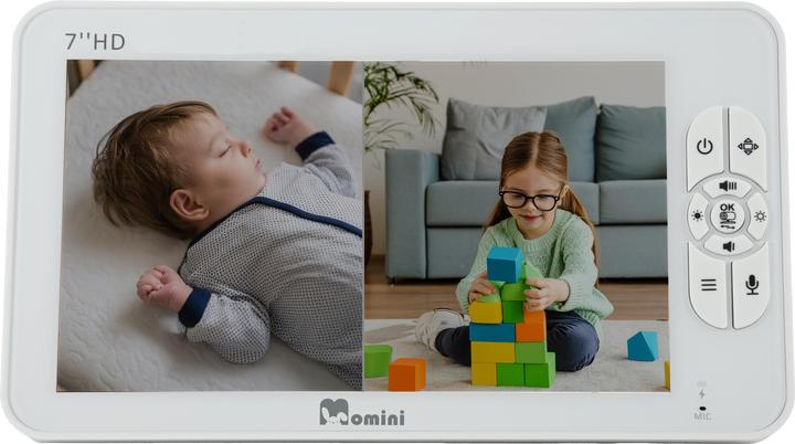 Actual product image Momini DreamWatcher baby monitor with 2 cameras (Video & Audio, 300 m)